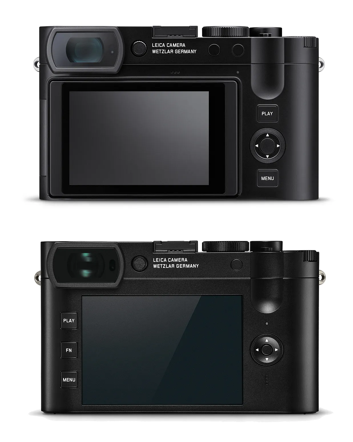 Back View of the Leica Q3 and Leica Q2